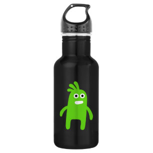 Niedliches kleines grünes Monster Edelstahlflasche