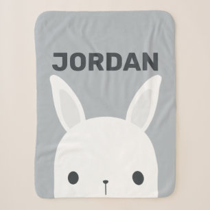 Niedliches kleines Hasen mit Personalisiertem Name Sherpadecke