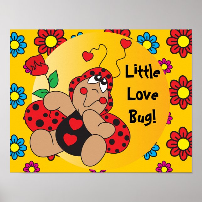 Niedliches kleines Liebe Bug Poster (Vorne)
