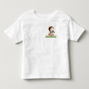 Niedliches kleines Mädchen in Blume Field Kids' Kleinkind T-shirt