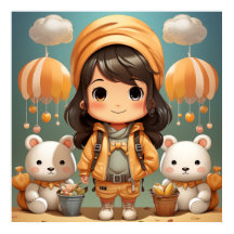 Niedliches kleines Mädchenposter