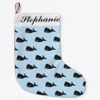 Niedliches kleines Marine-Blauwal-Muster auf
