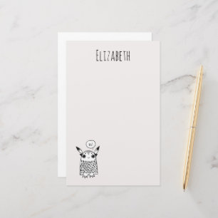 Niedliches kleines Monster Briefpapier