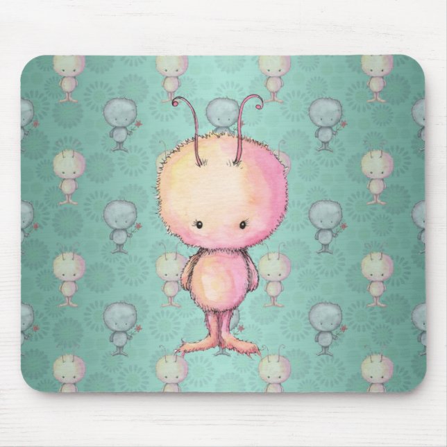 Niedliches kleines Monster Mousepad (Vorne)