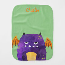 Niedliches Kleines Monster Personalisiert Burp Tuc