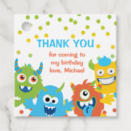 Niedliches Kleines Monster zum Geburtstag Geschenkanhänger