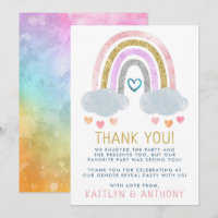 Niedliches kleines Rainbow-Gender-Party
