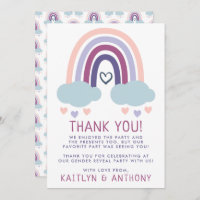 Niedliches kleines Rainbow-Gender-Party