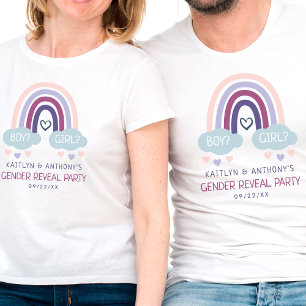 Niedliches kleines Rainbow-Gender-Party T-Shirt