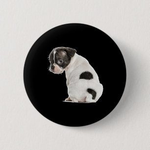 Niedliches kleines schlankes Hundebiss für Tiere Button