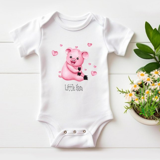Niedliches kleines Schwein Baby Strampler (Von Creator hochgeladen)