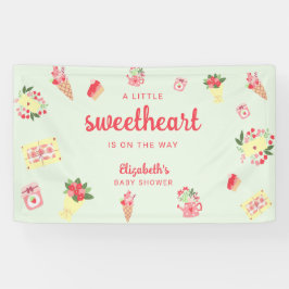 Niedliches kleines Sweetheart auf der Way Baby Dus Banner