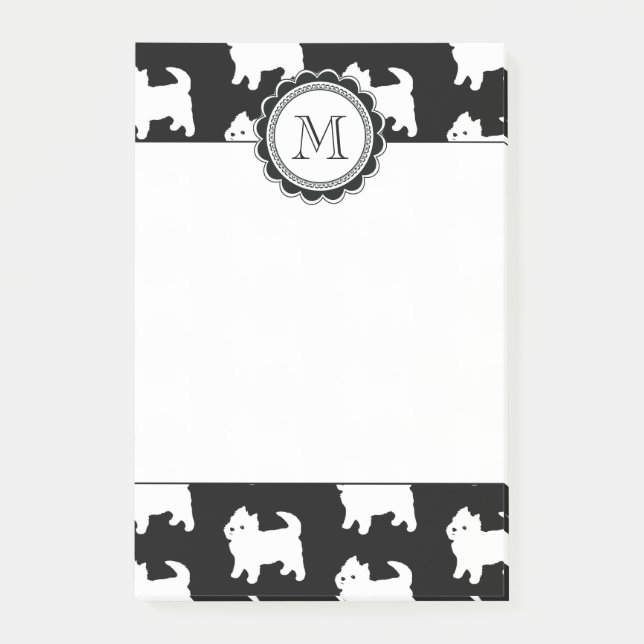 Niedliches kleines Westie - Westhochland-weiße Post-it Klebezettel (Vorderseite)