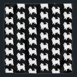 Niedliches kleines Westie - Westhochland-weißer Halstuch<br><div class="desc">Entzückendes kleines westie Hundemuster in Schwarzweiss.</div>