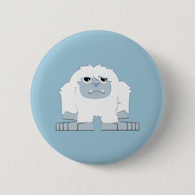 Niedliches kleines Yeti Button (Vorderseite)