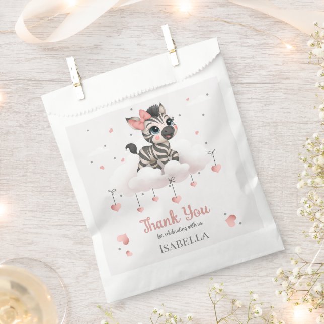 Niedliches kleines Zebra  Geschenktütchen (Ausgeschnitten)