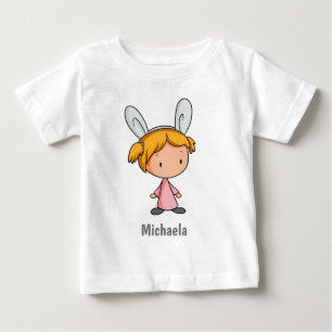 Niedliches Kleinkind mit sonniger Osterfeier Baby T-shirt