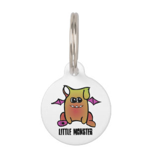 Niedliches Kleinmonster-ID-Tag Haustiermarke
