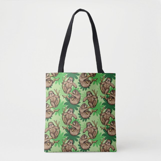 Niedliches Klettergelenk-Muster Green Tote Bag (Vorderseite)