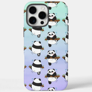 Niedliches Kletterpanda - Doppelseitige Vorderseit iPhone 16 Pro Max Hülle