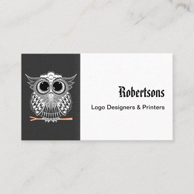 Niedliches kluges visitenkarte (Vorderseite)