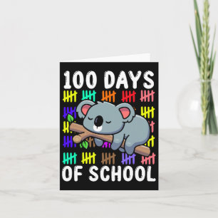 Niedliches Koala Australia Tiergeschenk 100 Tage Karte