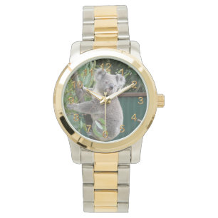 Niedliches Koala Australien Foto Gold 2 Armbanduhr