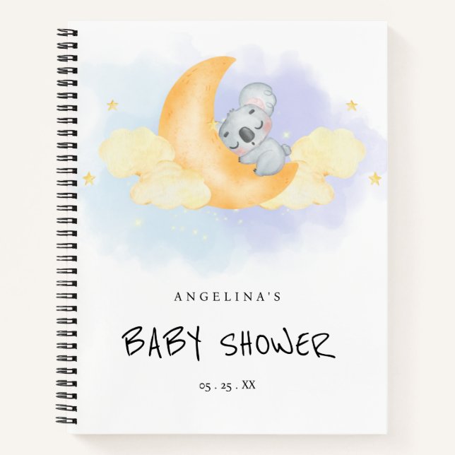 Niedliches Koala Baby Shooting Gift List Notebook Notizbuch (Vorderseite)