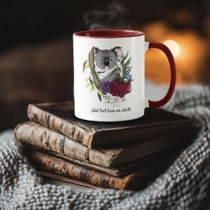 Niedliches Koala-Bär Grün Australische Tierwelt Fl Tasse