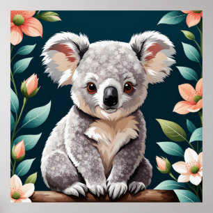 Niedliches Koala-Bärenposter Poster