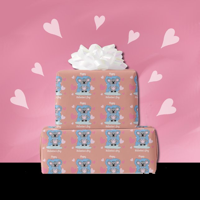 Niedliches Koala Kid Wrapping Paper Geschenkpapier (Von Creator hochgeladen)
