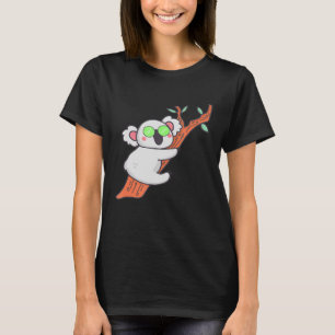 Niedliches Koala mit einer Sonnenbrille, die in ei T-Shirt