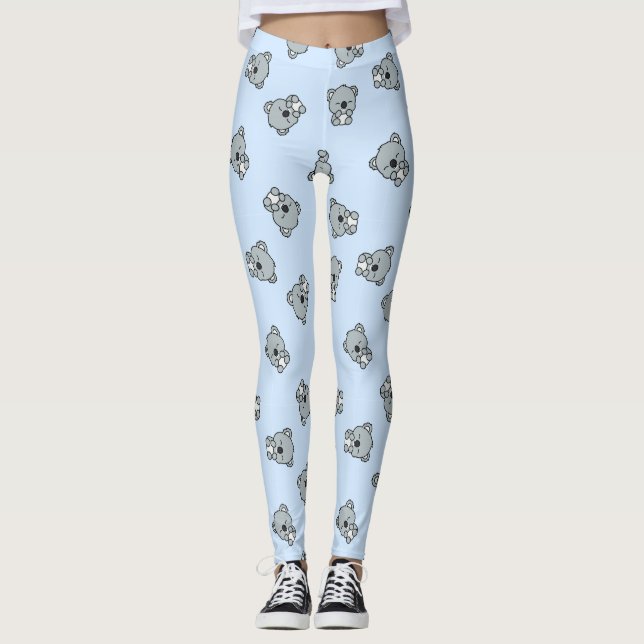 Niedliches Koala-Muster Leggings (Vorderseite)