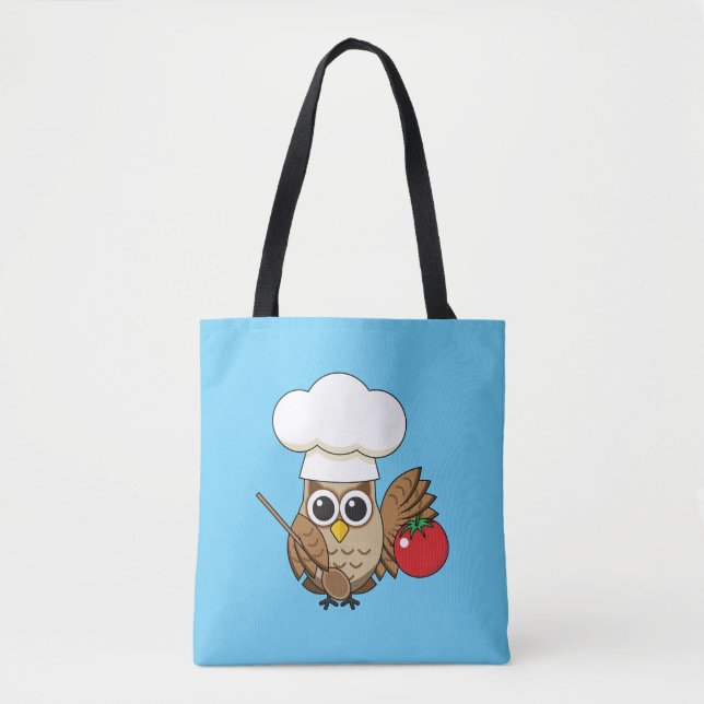 Niedliches Kochen Owl Cartoon (Vorderseite)