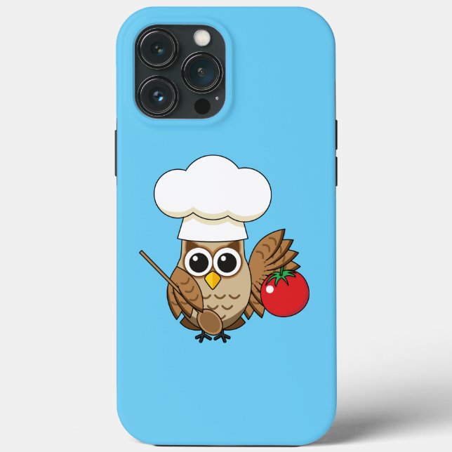 Niedliches Kochen Owl Cartoon Case-Mate iPhone Hülle (Rückseite)
