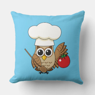 Niedliches Kochen Owl Cartoon Kissen