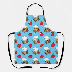 Niedliches Kochen Owl Cartoon Schürze