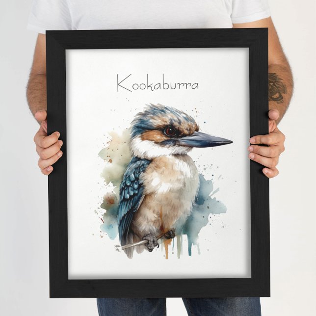 Niedliches Kookaburra auf Zweig, Brauch Poster (Von Creator hochgeladen)