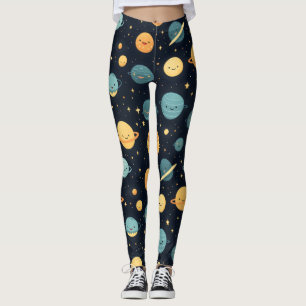 Niedliches Kosmos-Muster Leggings