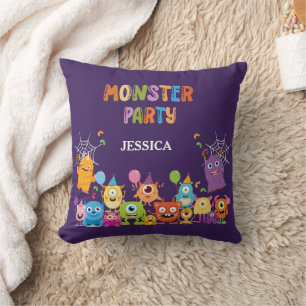 Niedliches Kostümmonster-Halloween-Party für Kinde Kissen