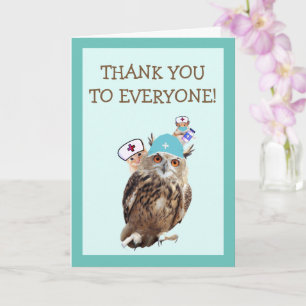 Niedliches Krankenhauspersonal Vielen Dank Karte