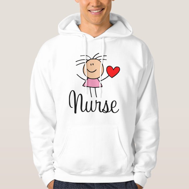 Niedliches Krankenschwester-Sweatshirt Hoodie (Vorderseite)