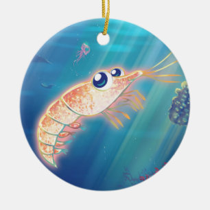 Niedliches Krill Keramikornament