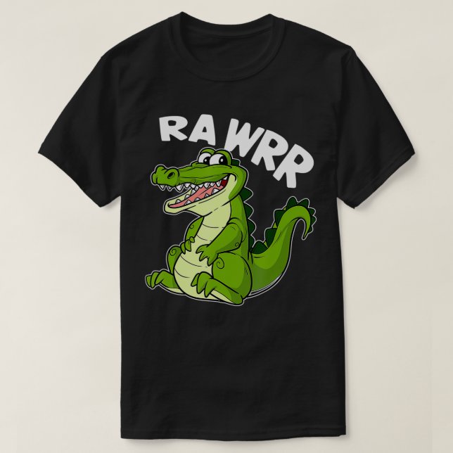 Niedliches Krokodil-Alligator-Croc-Reptil T-Shirt (Design vorne)