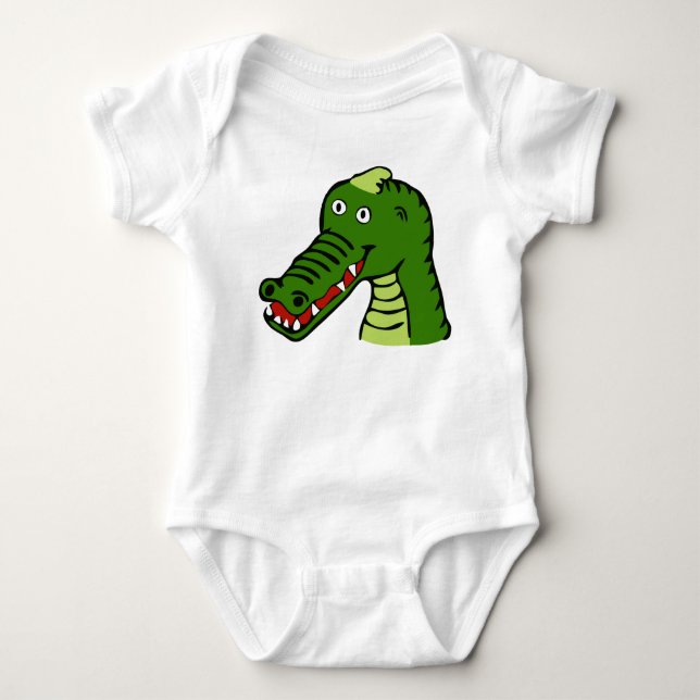 Niedliches Krokodil Baby Strampler (Vorderseite)