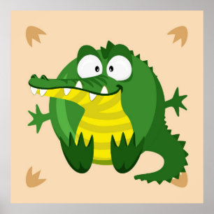 Niedliches Krokodil Poster