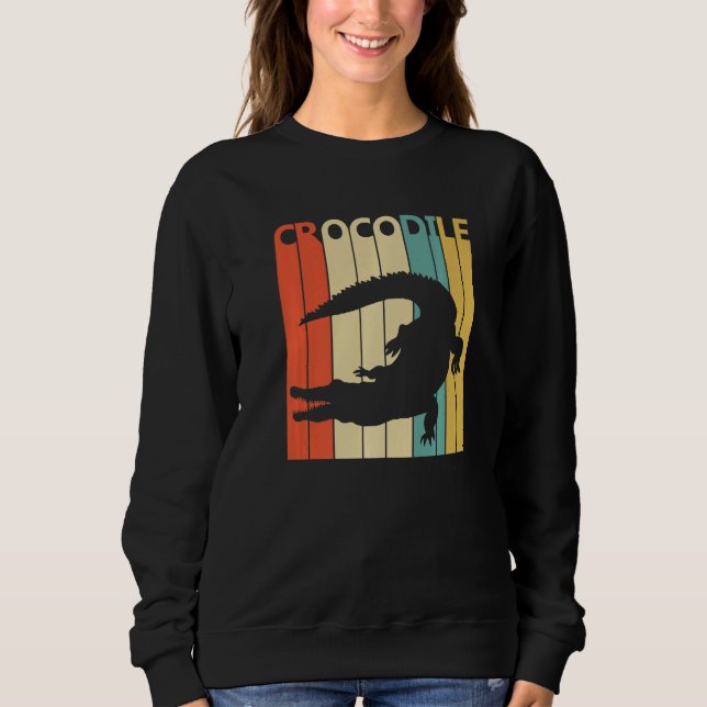 Niedliches Krokodil Sweatshirt (Vorderseite)
