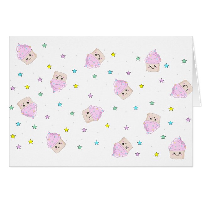 Niedliches Kuchenmuster (Vorderseite (Horizontal))