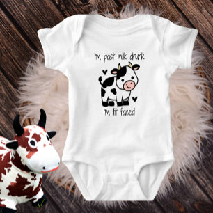 Niedliches Kuh Cartoon Baby Strampler