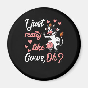 Niedliches Kuh-lustiger Bauernhof-Ranch-Tier Magnet